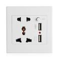 Dual USB Universal Socket for Mobile Charging Multi Plug. 