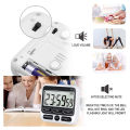 Kitchen Timer, Magnetic Kitchen Timer, with Adjustable Sound Alarm and Memory Function for Cooking and Studying. 