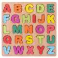 Colorful  ABC Alphabet Wooden Puzzles for Children Wooden toys games Helps Autism Autistic Learning. 