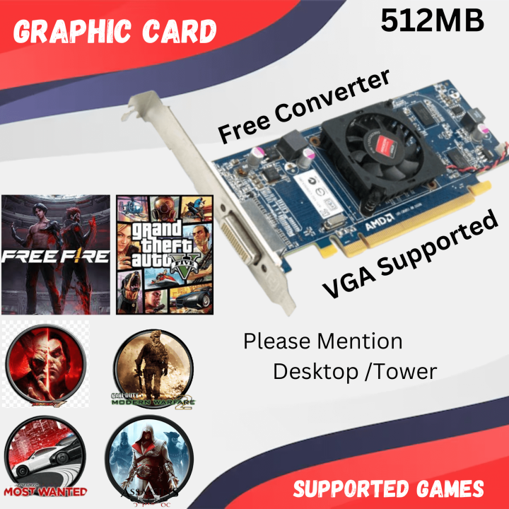 AMD ATI Radeon HD 5450 512MB DDR3 Graphic Card