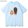 Ayumi Kasuga Osaka The Girl and The Cat Turned Around T Shirts Women 100% Cotton High Quality Tajrts Kawaii/Cute. Fashion Mode. 