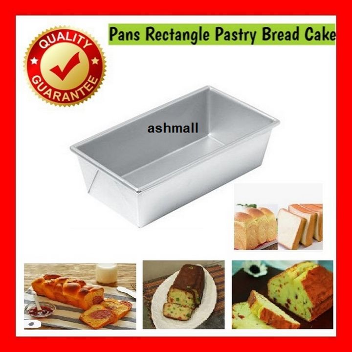 Kitchen Cake Baking Pan Loaf Pans Rectangle fruit cake Shape Metal Pastry Bread Tool Mold Baking Tray Cake Commercial Home Usage Mold Steel  Pan Set non-Removable Bottom Decorating Bakeware Tools  lenght 7inch 8inch 9.5inch