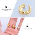 2 Pcs Magnetic Weight Loss Ring Magnet Toys Rings Adjustable Magnet Ring Jewelry Metal Magnet Stone Ring Man. 