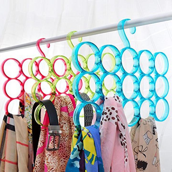 Dupatta Hanger or Scarf Organizer- Great for Scarf, Shawl, Tie, Belt, Closet Accessory Wardrobe Hanger Organizer