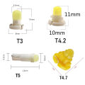 LED T5 T4.7 T4.2 T3 SMD Wedge Instrument Dashboard Car Meter LED Light Bulb Motorcycle light. 