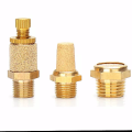 Brass Pneumatic Exhaust Muffler Sliencer 1/4 1/8 3/8 1/2 BSP Male Pneumatic Air Silencer Fittings Noise Filter Reducer. 