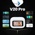 V20 Pro Airpods : Premium Wireless Earbuds with 32-Hour Standby, Bluetooth 5.4, Touch Display, Advanced ANC+ENC Noise Cancellation  | TWS Earbuds for iOS & Android | 07 Days Warranty. 