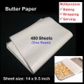 Butter paper ream - 480 sheets rim - For wrapping, baking, serving food. 