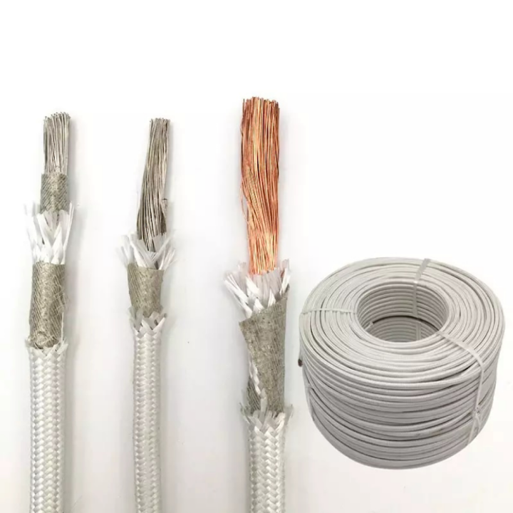 5meter Heat Resistant Wire High Temperature Silicone Wire 300°C Fiberglass Braided Insulated Warm Floor Heat Element Copper Cable