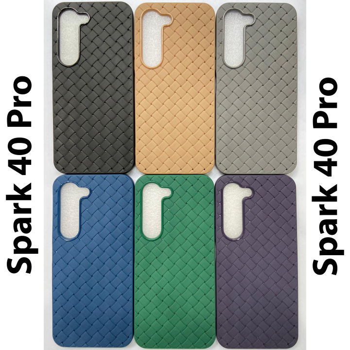 Tecno Spark 40 Pro – Premium Woven Back Cover | Silicone Phone Case ...