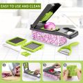 14/16/22 in 1 Multifunctional Vegetable Chopper Slicer Shredder with Basket Fruit Slicer Potato Shredder Carrot Grind Home Gadgets. 