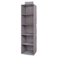 Hanging Closet Storage Organizer – 5/6 Layer Foldable Wardrobe Shelf. 