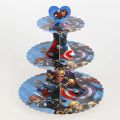 CAPTAIN AMERICA THEME CUPCAKE STAND 3 TIERS CUPCAKE STAND. 