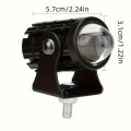 LED Work Lights for Motorcycles, Metal Body 12V 24V Dual Voltage Spotlight Driving Headlights, White and Yellow Fog Light Bars, Hard Wired Off-Road LED Auxiliary Lighting Kit for Motor Vehicles led light for Bike Car And Truck,. 