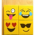 fuuny emoji Canvas Painting for kids room living room study room stairs side. 