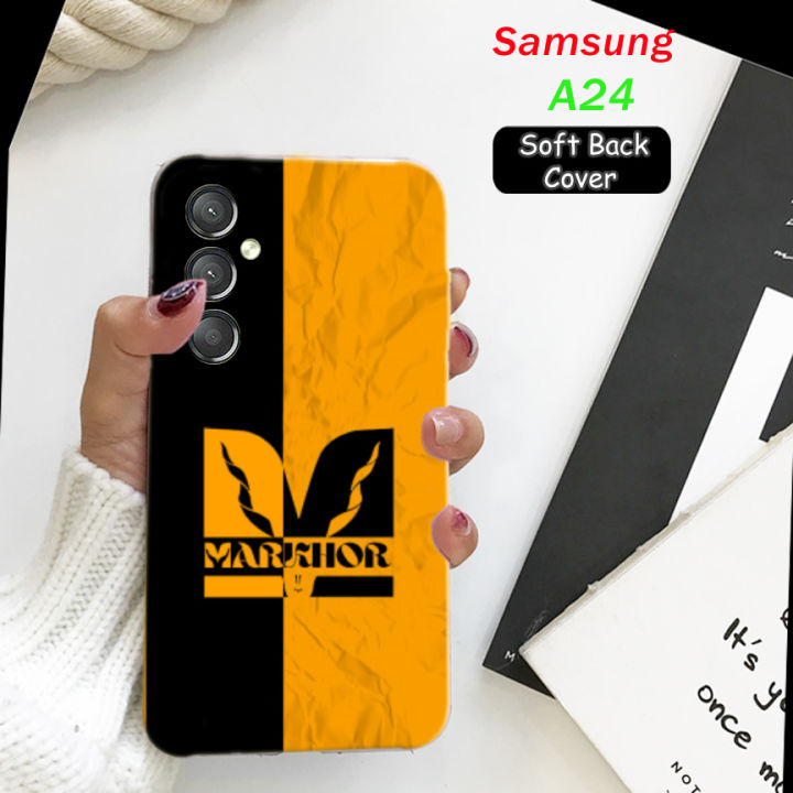 Samsung A24 Back Cover Black - Markhor 2Gud Soft Phone Case For Boys