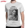 Men's Nicolas John Travolta Cage T Shirt Cotton Clothes Fun Short Sleeve Crew Neck Tee Shirt Graphic T-Shirt. 