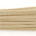 Pack of 50 - Skin (Light Brown) Pipe Cleaner velvet Sticks. 