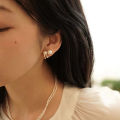 2021 Korean Luxury Pearl Earrings for Women Fashion Simple Pearl Stud Ear Clip Podazz. 