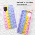 【BestGO】iPhone 12 Pro iPhone11 iPhone6 6s 7 8 Plus XS XR Pop it Fidget Push Bubble Soft TPU Phone Case Sensory Stress Reliver Toy Cover DGX. 