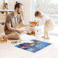 1000 PCS Jigsaw Puzzles, Educational Intellectual Decompressing Fun Game for Kids Adults, Puzzles 1000 Pcs Fun and Challenging Family Game + Wall Poster (World Architecture Egypt Gizeh Pyramid Space Traveler Venice House Turkish Air Balloons Time Square). 