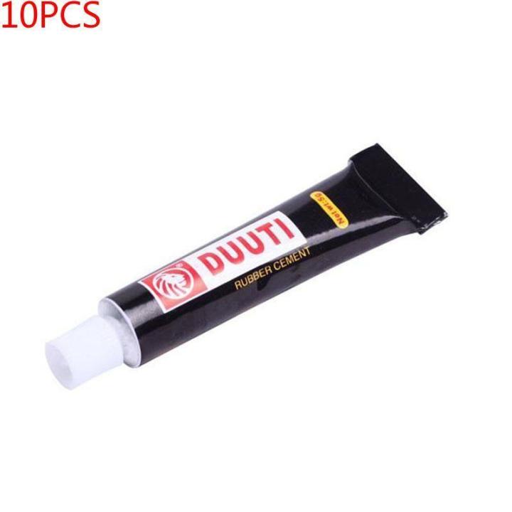 DUUTI Bike Tire Patch Repair Kit (2-Pack) - Includes 12 Vulcanizing Patches & Glue For Inner Tubes
