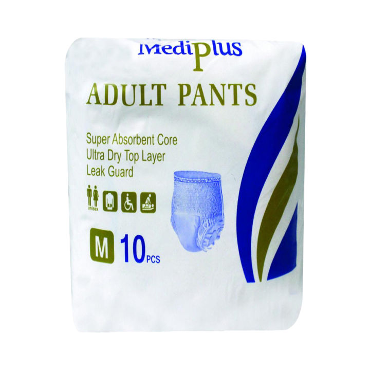 Mediplus Diaper Pants Medium (M) Size - 10 Pcs