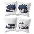 Anime Jujutsu Kaisen Magan Figures Double Sides Printed Pillowcase Home Sofa Cushion Cover Peach Skin Throwing Pillow 45x45cm. 