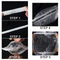 Shower Cap Disposable Large Bath Caps Thick Waterproof High Density Elastic Big Hair Caps for Men and Women, Waterproof Bath Hat Processing Hair Cover (Pack of 50). 