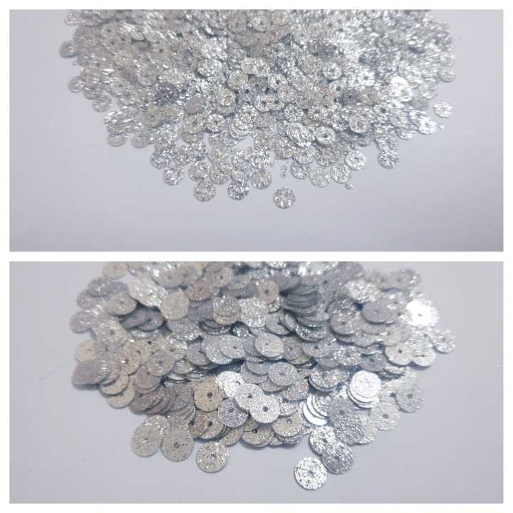 1 Tola  Pcs Round Sitaray in Multicolor ,4mm,6mm Beautiful Design, Flat Loose Sequins and Spangles Craft Supplies