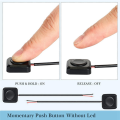 6Pc Momentary Switch Momentary Push Button on Off Switch 12V 24V Mount Mini Button Switch Easy Install Easy to Use. 