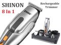 Shinon Rechargeable All in one Grooming Set Beard & Hair Trimmer Men Body Groomer Electric Shaver Hair Clipper for Eyebrow Nose Ear. 