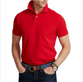 Red & Black Color Pack of 2 Men's Polo T-Shirt with Collar - Slim Fit Cotton Polo T-shirt for Men Combo. 