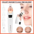 5-in-1 Blackhead remover, blackhead remover machine, derma suction, pimple acne remover, blackhead vacuum machine, dust remover, dirt remover, Pimple Popper Tool Pore Vacuum Black Head Remover, Whitehead Acne remover, deep face clean blackhead remover, fa. 
