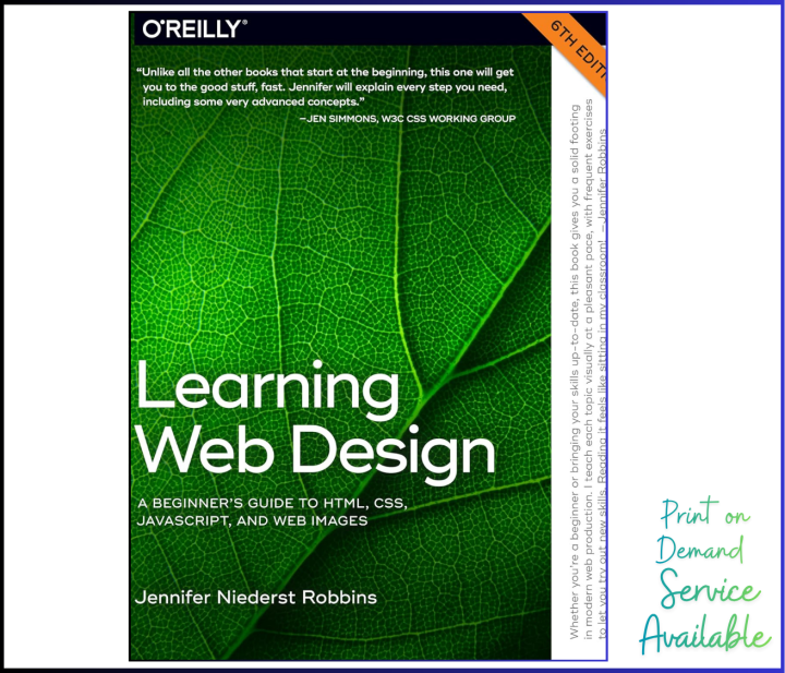 Learning Web Design 5th Edition by Jennifer Robbins &ndash; HTML, CSS &amp; JavaScript Beginner Guide | GB Stationers