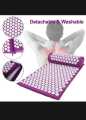 HMT Acupressure Massage Mat With Pillow For Stress/Pain/Tension Relief Body Relax Massage Acupressure Mat Yoga Sit Lying Mats Cut Pain Stress Soreness - Multi. 
