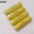 2Pcs AA 1.2V 1000mAh NiMH Rechargeable Batteries. 