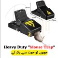 Heavy Duty Mouse Trap Mice Catcher High Quality Plastic Reusable Convenient Effective Black Stainless-Steel Springs Rat Killer For Households Eliminates Faster Than Other Indoor and Outdoor KS. 