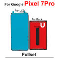 1Pcs For Google Pixel 7 Pro 7A 7Pro Rear Back Sticker And LCD Screen Display Adhesive Front Tape Glue. 