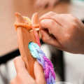 Fork Type Wooden Knitting Tools DIY Weaving for Bracelet Necklace Braided. 