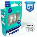 Philips Ultinon T10 W5W - Parking Lights - 6000k Cool White. 