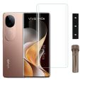 Vivo V40e UV Glass Screen Protector jell Tempered Full Curved Protector For v40e. 