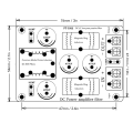 4A DC LC Filter FCC Car Audio High Frequency Filtering Low Pass Passive Electromagnetic Interference Filter Easy to Use. 