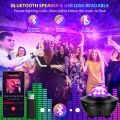 Remote Control RGB Galaxy Projector Lamp With Bluetooth Speaker - Usb Supported LED Projector Light - Led Star Lamp Starry Projector Night Light Table Lamp With Adjustable Brightness - Music Water Ocean Wave Lighting Modes Lights For Bed Room Side Table. 