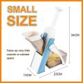 Pump-n-Slice Dicer & Slicer Multifunctional Vegetable Chopper, Manual Vegetable and Fruit Slicer for Household Kitchen, Julienne, Matchstick and Dice Cuts Food Chopper Dicer and Slicer. 