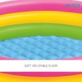 INTEX Sunset Glow Baby Pool 2ft (24" x 8.5" )  With Air Pump, 10pcs Balls & 2 Repair Patch Swimming Tub For Bath - Swimming Tub For Bath - Inflatable Pool Sunset Glow Baby Pool For Kids Inflatable Kids Bath Tub For Children - Swimming pool for kids. 