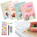 Set of 4 Sank Magic Learning Book with Magic Pen & 5 refills, Practice book For Montessori children Tracing Handwriting | First Learning Books for Kids | Preschool Learning Book for Kids | Baby Learning Books | Kids First Learning Book. 