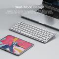 Yesido Wireless Keyboard Bluetooth 2.4G dual-mode mobile phone flat panel multifunctional external keyboard For ipad Tablet. 