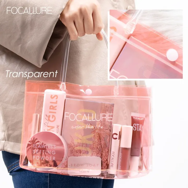 FOCALLURE%20PVC%20Handbag%20Gift%20bag%20Waterproof%20Travel%20Ultra-portable%20Makeup%20bag%20-%20Image%207