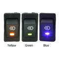 Green-Optional Color Boat Shape 12V 35A Car Auto Fog Light Rocker Toggle Switch LED Dashboard Sales. 